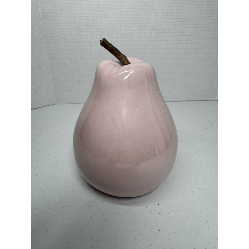 Large Decorative Pink Pear Fruit Display Object At Home